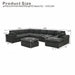 Sectional, Large Arms, Toss Pillows Included Home Essentials
