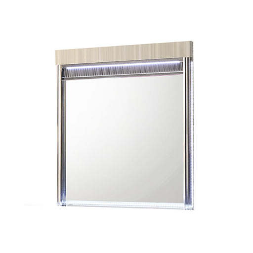 Leonor - Mirror With LED Light Frame - Gray Matrix Furniture Group