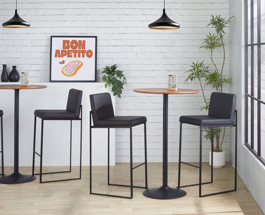 Fuji - Contemporary High Back Barstool Elegant Design Lumi Source
