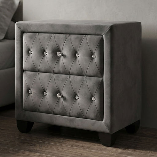 Sophia - 2 Drawer Nightstand - Gray Matrix Furniture Group