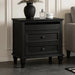 Nightstand With Charging Station, 3 Drawer Storage Table Home Essentials