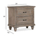 Lancaster - Drawer Nightstand - Dovetail Gray Magnussen Furniture