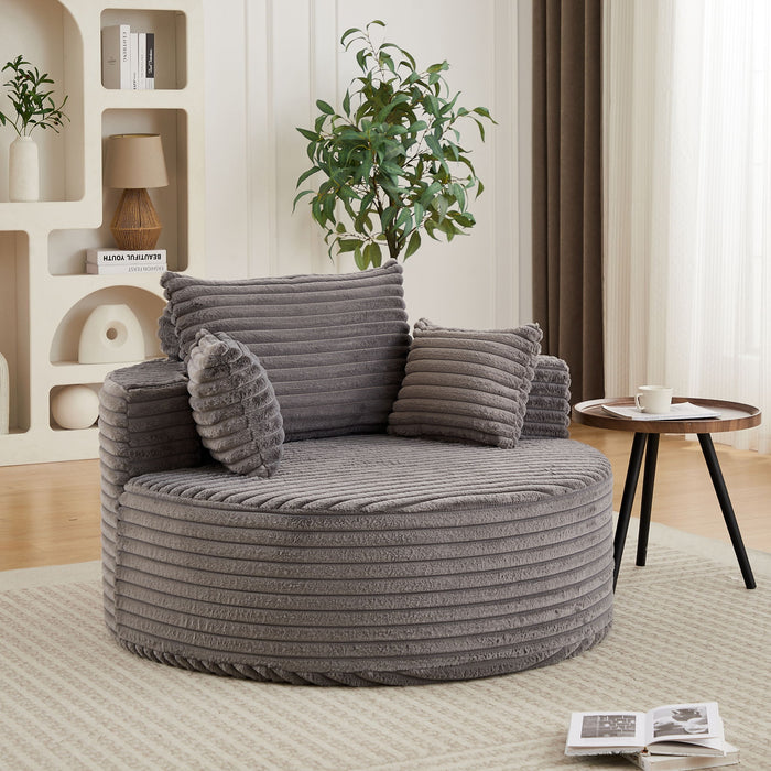 Modern Single Sofa With Backrest Pillow For Living Room Home Essentials