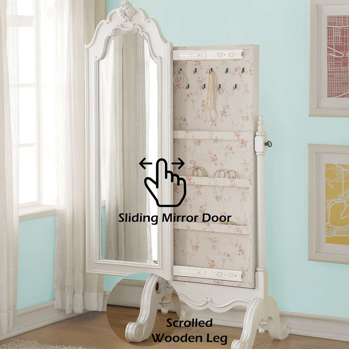 Edalene - Jewelry Armoire - Pearl White ACME