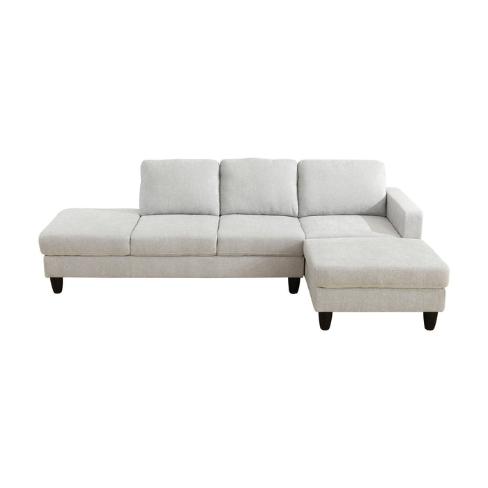 L - Shaped Sectional Sofa With Chaise & Ottoman Home Essentials