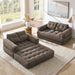 2 Seater Modular Corduroy Sofa With Chaise Lounge For Living Room Home Essentials