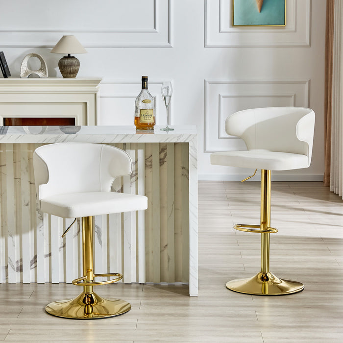 Adjustable Swivel Bar Chair With High Back Support Home Essentials