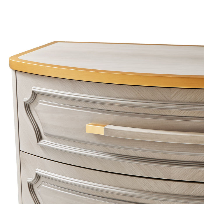 St. Charles - 5-Drawer Highboy Chest - Dove Gray