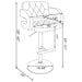 Adjustable Bar Stool With Upholstery Furniture Max