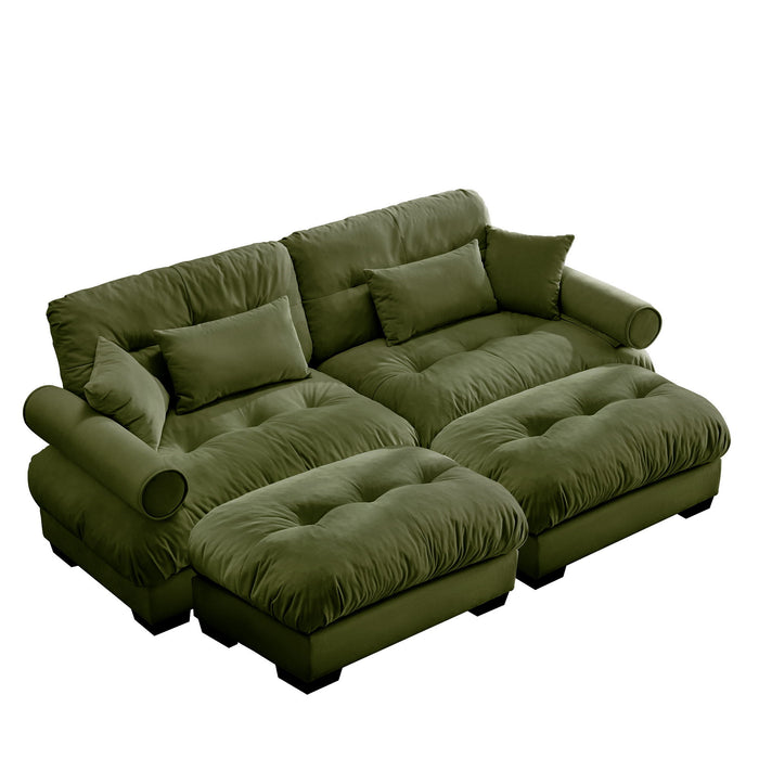 Super Comfort Oversized Modular Sectional Sofa With Movable Ottoman Home Essentials
