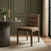 Ellis - Vegan Leather Upholstered Dining Chair (Set of 2) - Brown Base Meridian Furniture