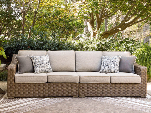 Laguna Heights - RAF/LAF Loveseat With Cushion (Set of 2) - Beige Signature Design by Ashley®