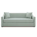 3 Seater Sofa With Wrap Around Armrests And Throw Pillows Noble House
