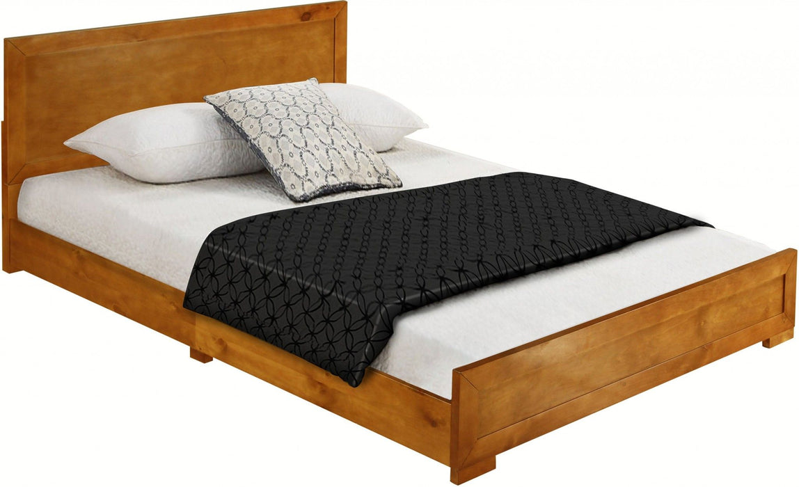 Full Platform Bed - Oak Wood