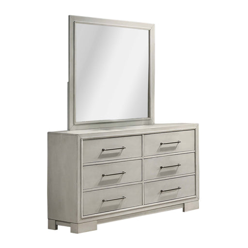 Dresser With Square Legs And Sleek Handles - Antique White Home Essentials