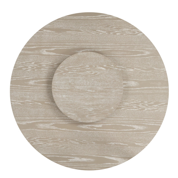 Gwendolyn - Round Dining Table Base - Cerused Taupe