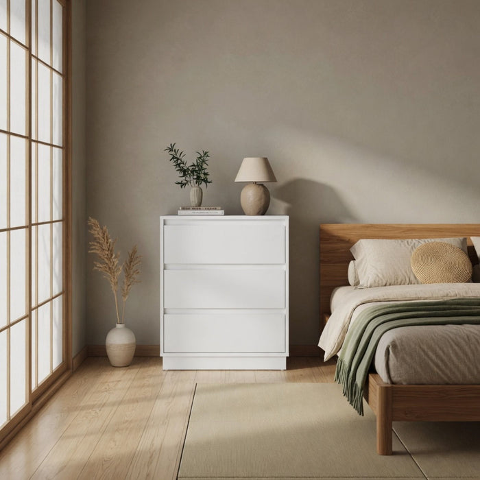 3 Drawer Nightstand, Bedroom Side Table Home Essentials