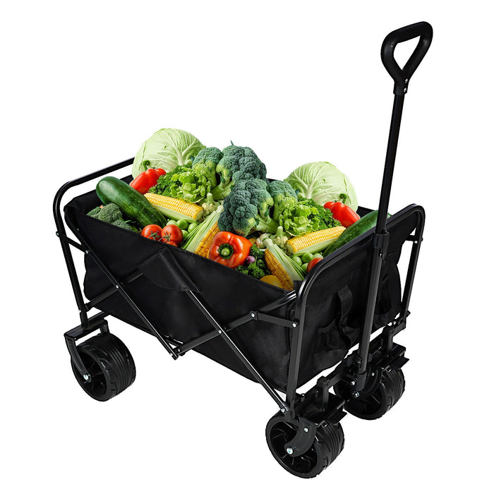 Wagons Carts Heavy Duty Foldable With Big Wheels