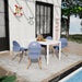4 Piece Set Of Single Chairs With Long Table Home Essentials