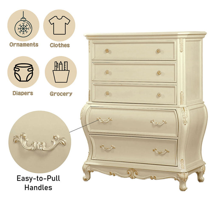 Chantelle - Chest - Pearl White Finish ACME