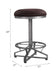 Evangeline - Counter Height Stool (Set of 2) - Rustic Brown Fabric & Black ACME
