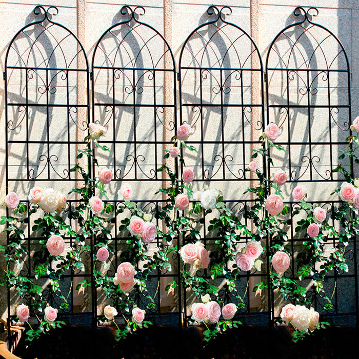 Metal Garden Rustproof Trellis For Climbing Plants Outdoor Flower Support Daily Nest