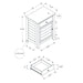 Accent Nightstand, Storage Drawer, Transitional 8th Street