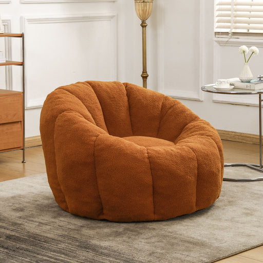 Bean Bag Chair, Lazy Sofa For Living Room - Orange Home Essentials