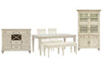 Newport - 6 Piece Extendable Rectangular Dining Table Set Magnussen Furniture