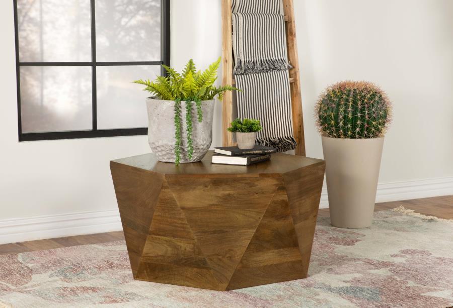 Zalika - Hexagonal Coffee Table - Natural