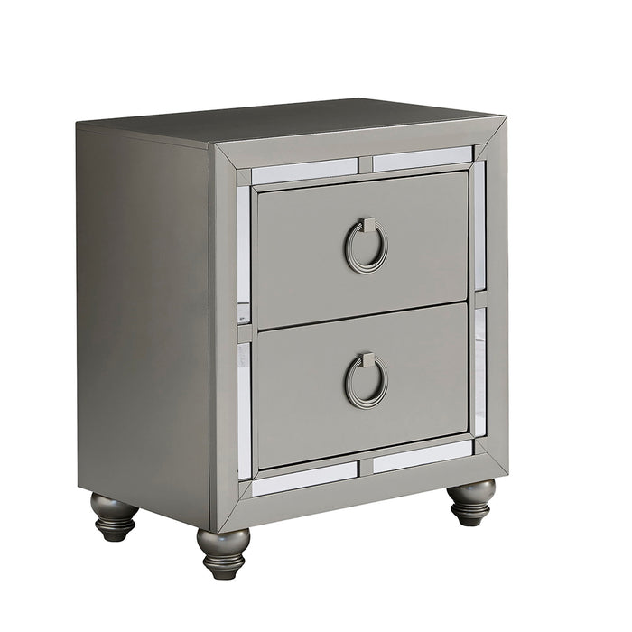 Chloe - Nightstand - Gemstone Silver