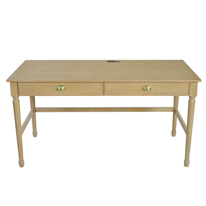 Modern Writing Desk With Drawers For Home Office Noble House