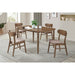 Whisten - Dining Set With Rounded Tabletop And Upholstered Chairs Furniture Max