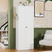 Kitchen Pantry Cabinet With Doors, Heavy-Duty Freestanding Storage Organizer With 5 Adjustable Shelves, Tool Free Assembly - White Home Essentials