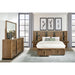 Moraga - 5 Piece Queen Bedroom Set With Fluted Panel Design - Ash Brown Furniture Max