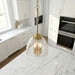 Ember - 3 Candle Lights Chain Pendant - Clear / Gold Ashcroft Furniture
