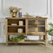 Rectangle Accent Sideboard Cabinet With Storage Shelf, Cabinet For Kitchen - Natural Wood Home Essentials
