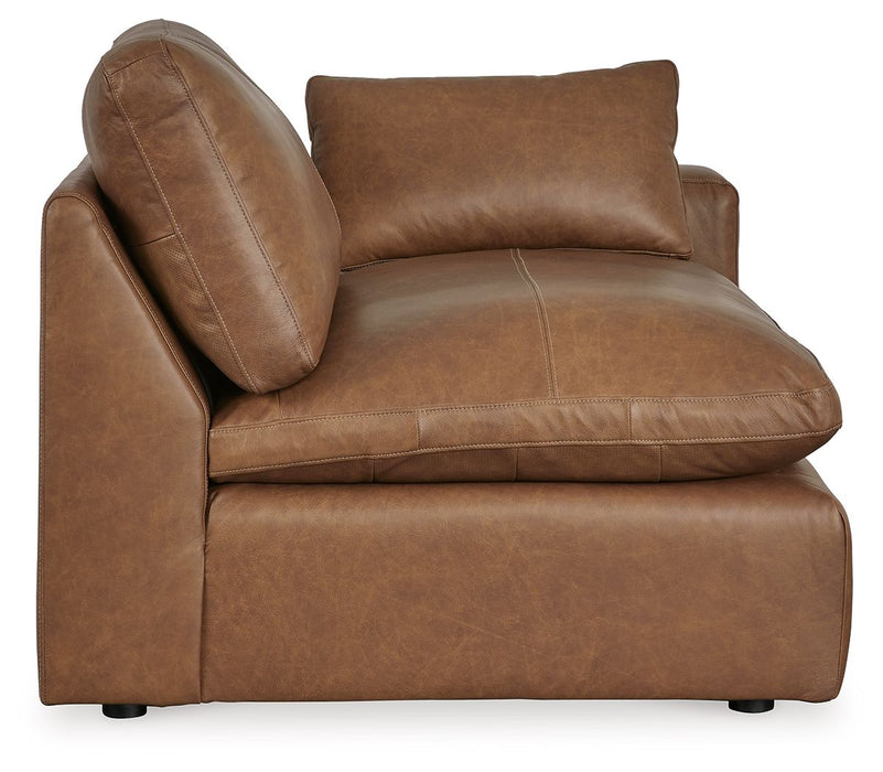 Emilia - Raf Corner Chair - Caramel Signature Design by Ashley®