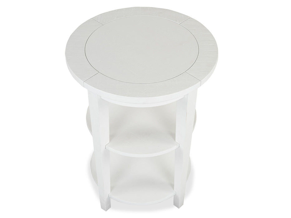 Heron Cove - Round Accent End Table - Chalk White Magnussen Furniture