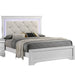 Tufted Headboard Bed With LED Lighting Home Essentials