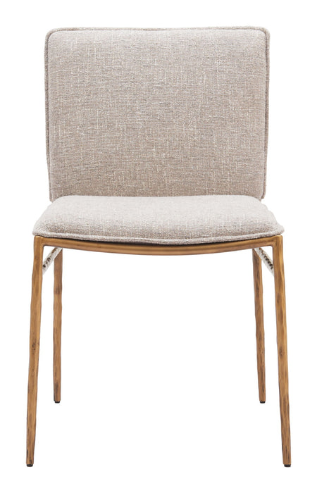 Nordvest - Dining Chair - Beige / Gold Zuo Modern