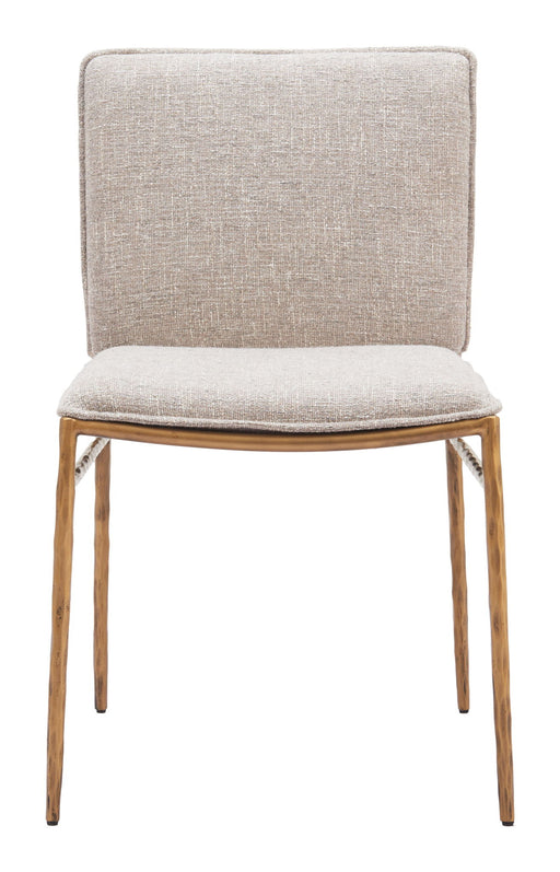 Nordvest - Dining Chair - Beige / Gold Zuo Modern