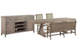 Paxton Place - Extendable Trestle Dining Table Set Magnussen Furniture