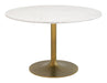 Ithaca - Dining Table - White / Gold Zuo Modern