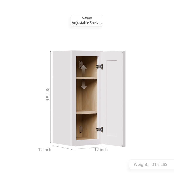 Shaker Wall Cabinet With 2 Adjustable Shelves Home Essentials