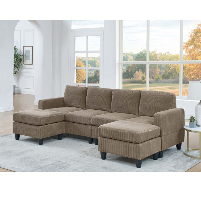 Modular Sectional With 2 Ottomans Home Essentials