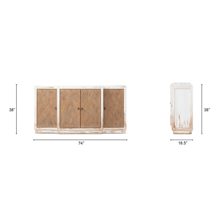 Amelie - 4 Door Sideboard - White Jennifer Taylor Home