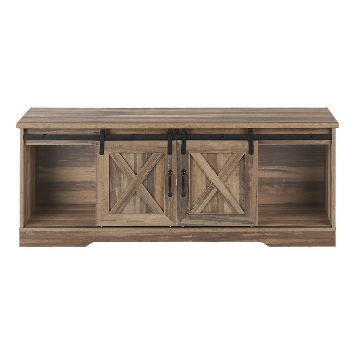 TV Stand, Console Media Entertainment Center, Storage Cabinet, Transitional 8th Street