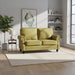 Loveseat Sofa With Nailhead Detail & Turned Legs, 2 Seater Upholstered Couch US Pride