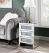 Noralie - 26" Accent Table With Faux Diamonds - Mirrored ACME